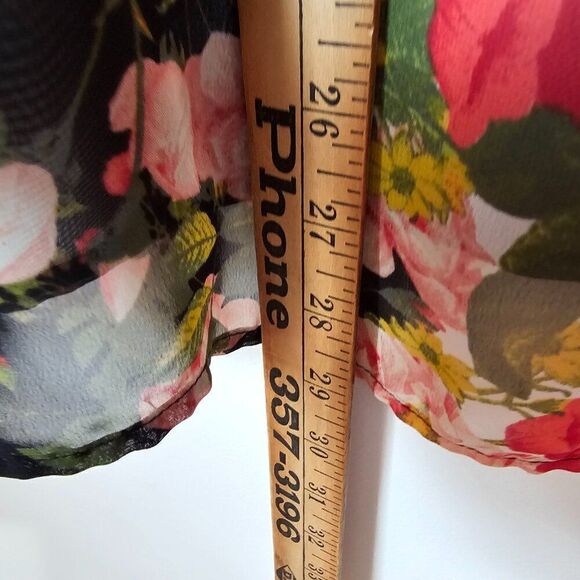 EUC WORTHINGTON WOMAN FLORAL SEMI SHEER BUTTON DOWN SHIRT LONGSLEEVES SIZE 1X - Picture 14 of 14